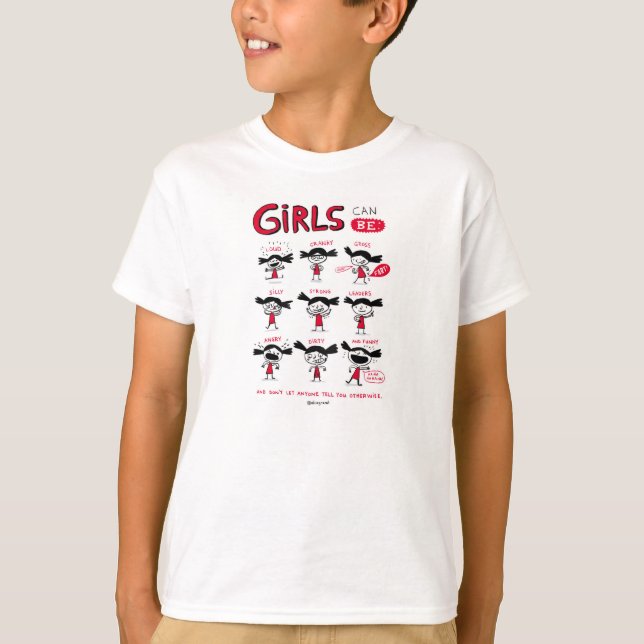 Kid t-shirt Girls Can Be (Vorderseite)