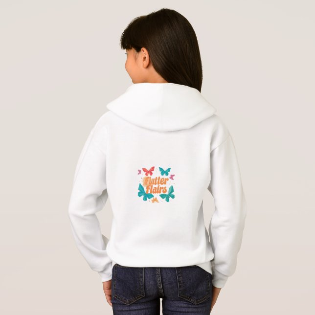 Kid T - Shirt mit Design von "Flutter Flair". (Schwarz voll)