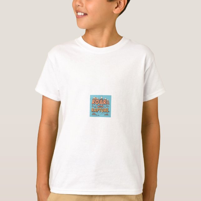 Kid T - Shirt mit Design von "Roar with Rapture". (Vorderseite)