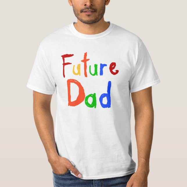 Kid Text Future Vater T - Shirt und Geschenke (Vorderseite)