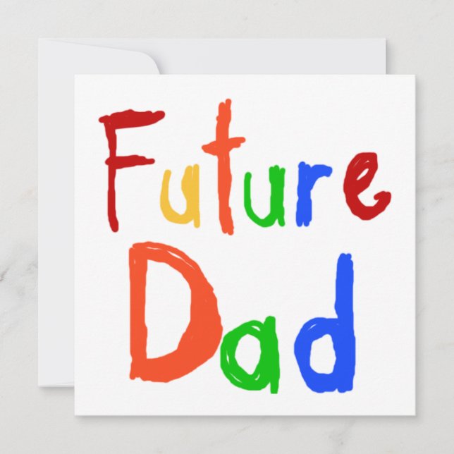 Kid Text Future Vater T - Shirt und Geschenke (Vorderseite)