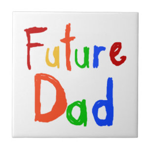 Kid Text Future Vater T - Shirt und Geschenke Fliese