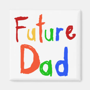 Kid Text Future Vater T - Shirt und Geschenke Magnet