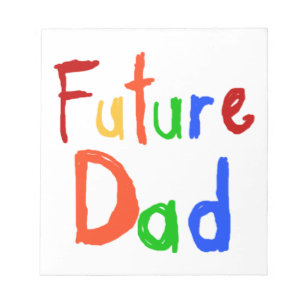 Kid Text Future Vater T - Shirt und Geschenke Notizblock
