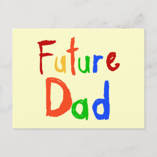 Kid Text Future Vater T - Shirt und Geschenke Postkarte