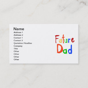 Kid Text Future Vater T - Shirt und Geschenke Telefonnummerkarte