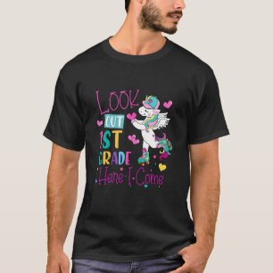 Kid Unicorn Ausblick 1. Klasse hier kommt B T-Shirt