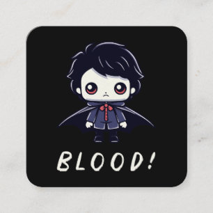 Kid Vampire Quadratische Visitenkarte