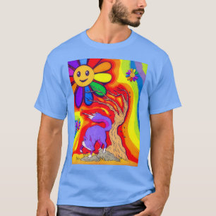Kidcore Ästhetik für und lächelnde Blume 80er 90s T-Shirt