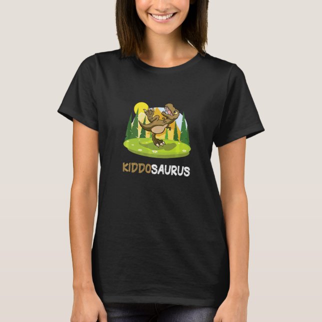 Kiddosaurus Dinosaurier Niedlich Kiddo Rex T-Shirt (Vorderseite)