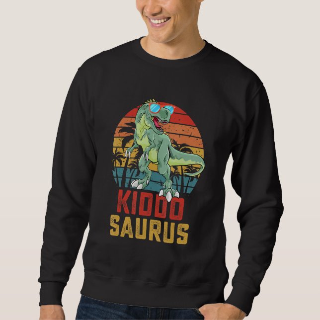 Kiddosaurus T Rex Dinosaur Kiddo Saurus Familienma Sweatshirt (Vorderseite)