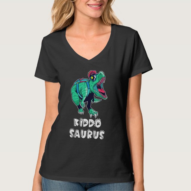 Kiddosaurus T Rex Dinosaurier Kiddo Saurus Kinder  T-Shirt (Vorderseite)