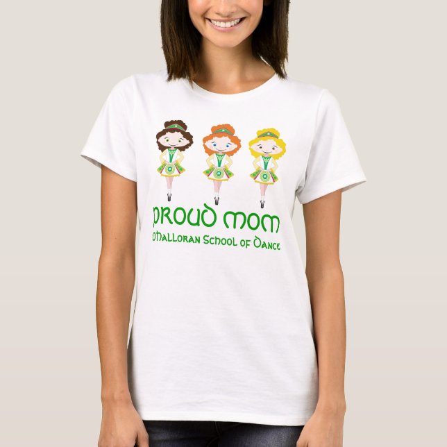 KIDLETS irische Tänzerin Schule stolze Mutter T-Shirt (Vorderseite)