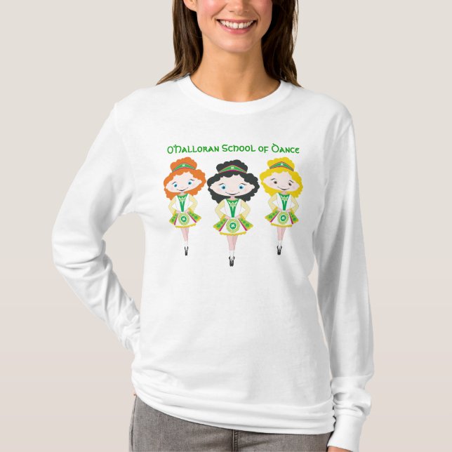 KIDLETS irischer Tänzer Tanzgruppe Trio T-Shirt (Vorderseite)
