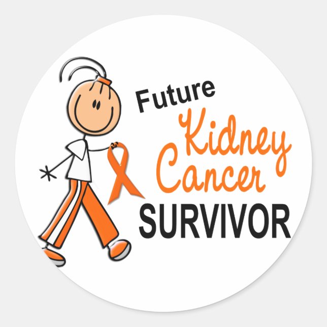 Kidney Cancer Future Survivor SFT Runder Aufkleber (Vorderseite)