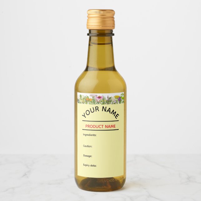 Kidney Cleanse Tonic Label Weinetikett (Vorderseite)