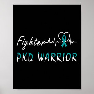 Kidney Disease Pkd Warrior Support Fighter Poster