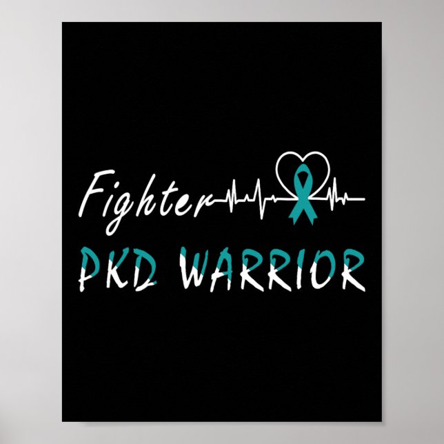 Kidney Disease Pkd Warrior Support Fighter Poster (Vorne)