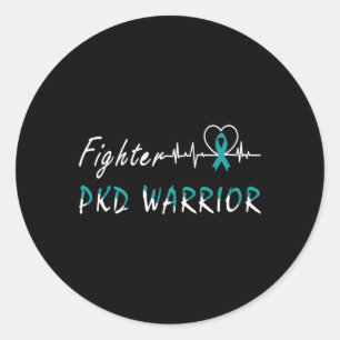 Kidney Disease Pkd Warrior Support Fighter Runder Aufkleber