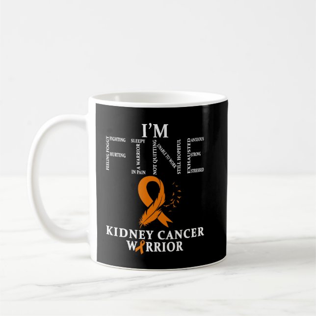 Kidney Disease Warrior Im Fine 3 Kaffeetasse (Links)
