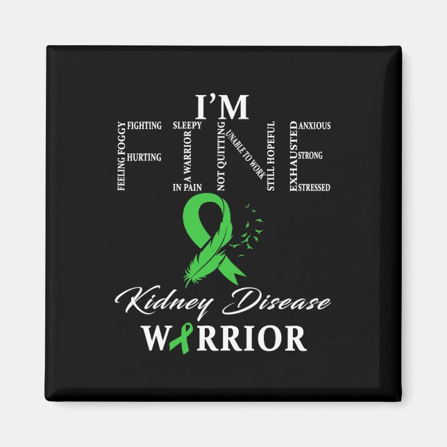 Kidney Disease Warrior Magnet (Vorne)