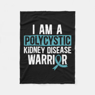 Kidney Disease Warrior Pkd Aquamarine Band Bewusst Fleecedecke