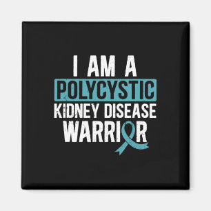 Kidney Disease Warrior Pkd Aquamarine Band Bewusst Magnet