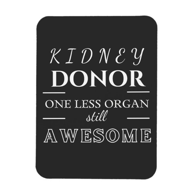 Kidney Donor Vielen Dank Magnet (Vertikal)