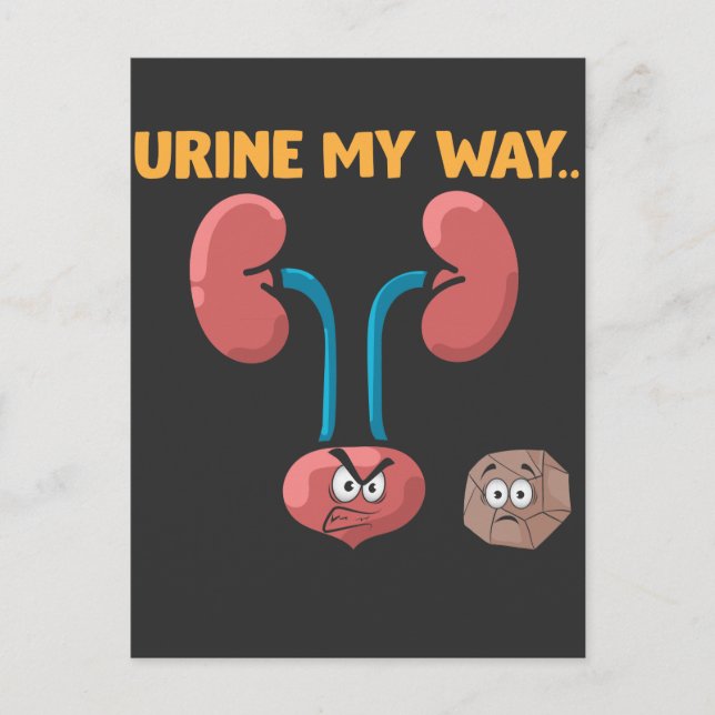 Kidney Stone Survivor Funny Operation Erholung Spa Postkarte (Vorderseite)