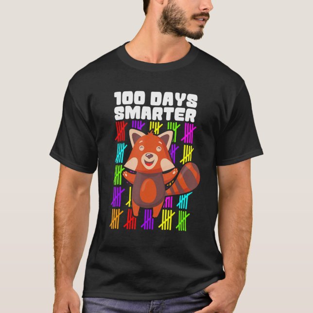 Kids 100 Days Smarter Shirts, 100th Day Of School  T-Shirt (Vorderseite)