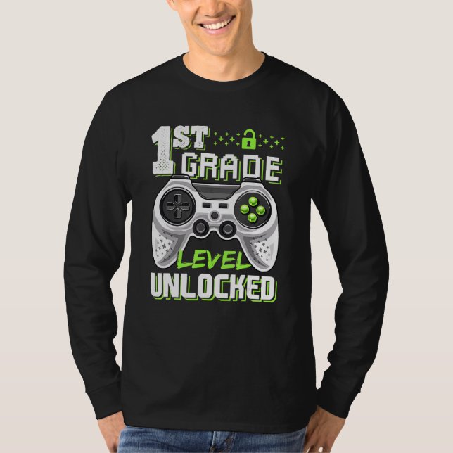 Kids 1st Level Unlock Video Game Zurück zu S T-Shirt (Vorderseite)