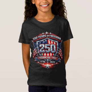 Kids 250 Jahre Freiheit T-Shirt – Amerika an erste