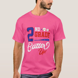 Kids 2. Klasse Batter Up Baseball Kids Outfit zurü T-Shirt