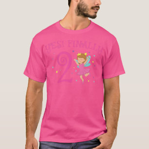 Kids 2nd Birthday Party Cake Fairy Tale Girl Princ T-Shirt