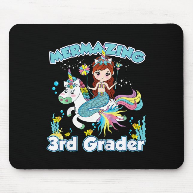 Kids 3. Klasse Meerjungfrau Reitstall Zurück zum S Mousepad (Vorne)