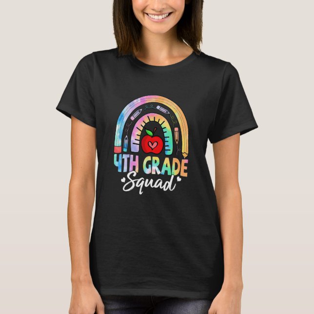 Kids 4th Grade Squad Back To School Fourth Grade T T-Shirt (Vorderseite)