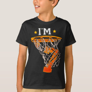 Kids 7. Geburtstag Basketball 7 Junge Mädchen 6. b T-Shirt