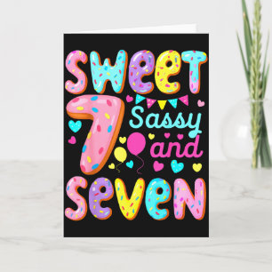 Kids 7. Geburtstag Sweet Sy und sieben Geburtstags Karte