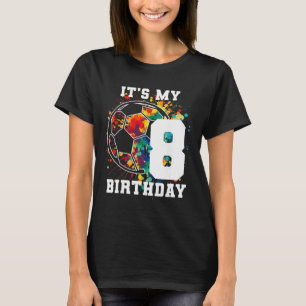 Kids 8. Geburtstag Fußball Byll Geburtstagsfeier 8 T-Shirt
