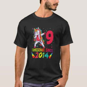 Kids 9 Jahre alt Mädchen Teens Dabbing Einhorn 9.  T-Shirt