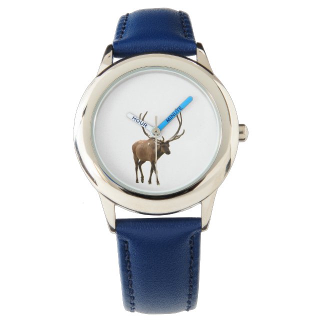 Kid's Adjustable Bezel Watch w/ elk Armbanduhr (Vorderseite)