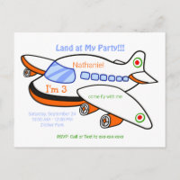 Kids Airplane Land bei meiner Geburtstagsparty Ein