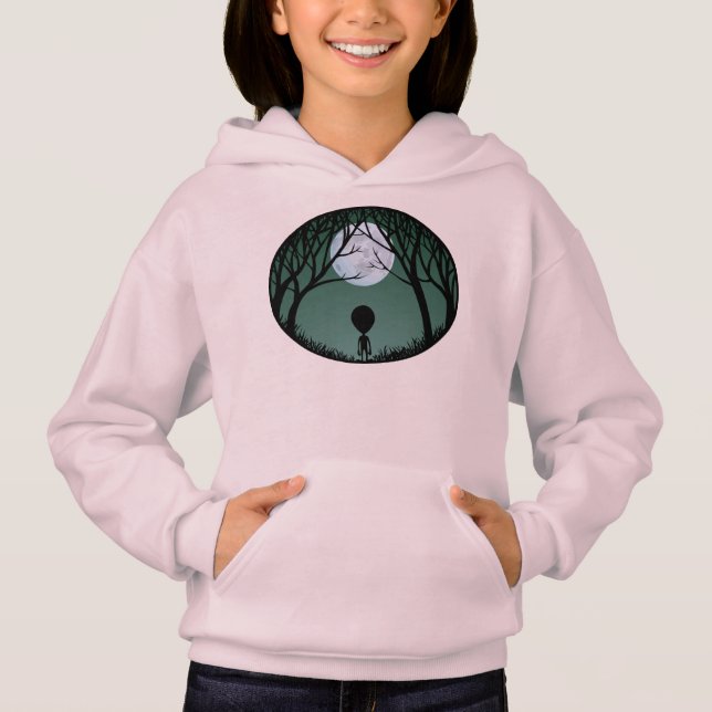 Kid's Alien Hoodie Sweatshirt Alien Hoodie Shirts (Vorderseite)