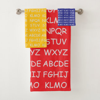 Kids Alphabet Badhandtuch Set