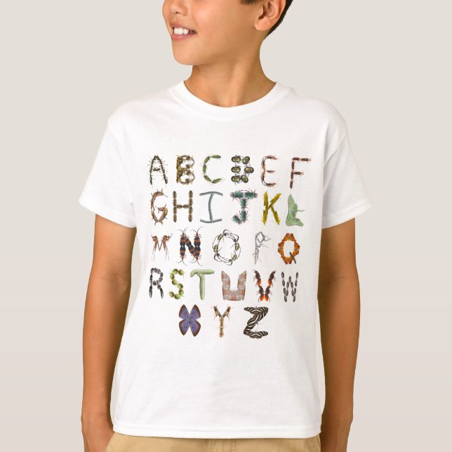 Kids Alphabet Bugs T-Shirt (Vorderseite)