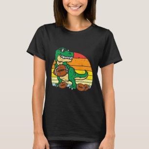 Kids Amerikanischer Fußll Trex Retro Dinosaurier J T-Shirt