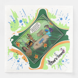 Kids And Cursive | Trockene Logik Humor Abendbrott Serviette