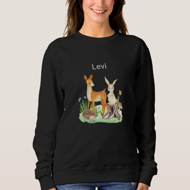 Kids Animal deer rabbit hedgehog Levi Premium Sweatshirt (Vorderseite)