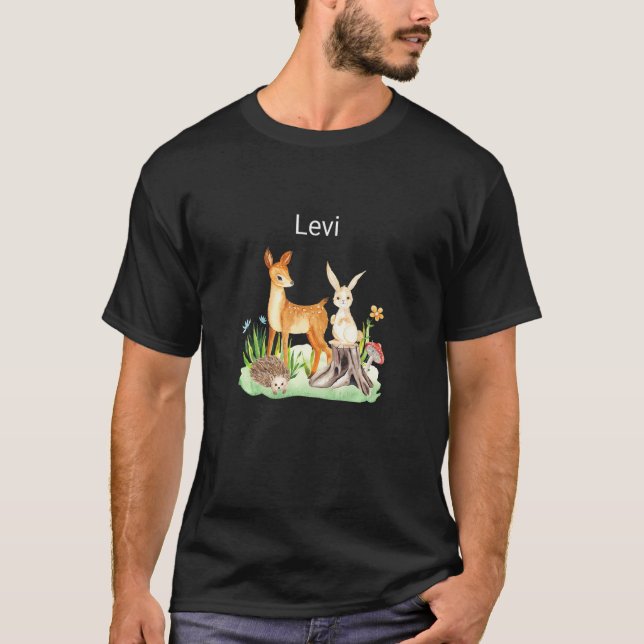 Kids Animal deer rabbit hedgehog Levi Premium T-Shirt (Vorderseite)