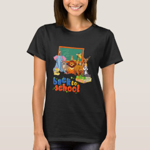 Kids Animals Academy Zurück zur Schule für Kinder T-Shirt